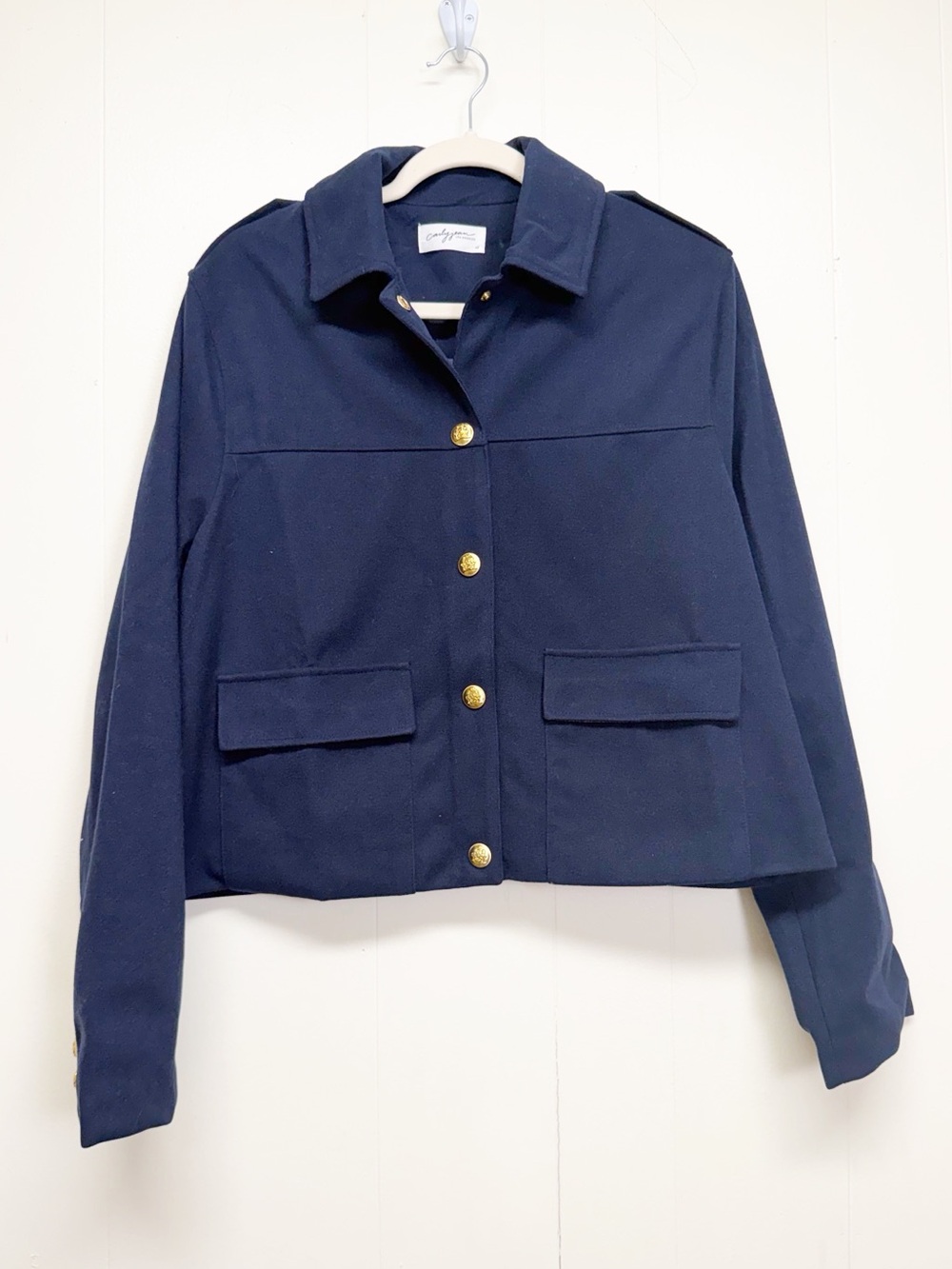 NEW CARLY JEAN LOS ANGELES CJLA Brooks Jacket Navy XL